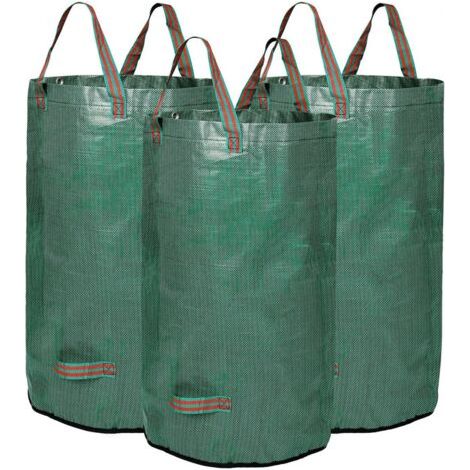 3er-pack Wiederverwendbare 32-gallonen-gartenabfallsäcke (45 Cm X 76 Cm) – Gartenabfallsäcke, Wiederverwendbar Und Strapazierfähig