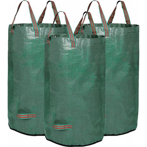 Bebusingoto 3er-pack Wiederverwendbare 32-gallonen-gartenabfallsäcke (45 Cm X 76 Cm) – Strapazierfähige, Wiederverwendbare Gartenabfallsäcke