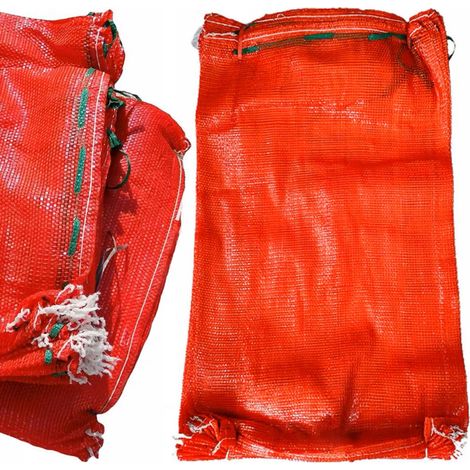 Raschel-sack, Rot, 60 X 90 Cm, 30–35 Kg, 100 Stück