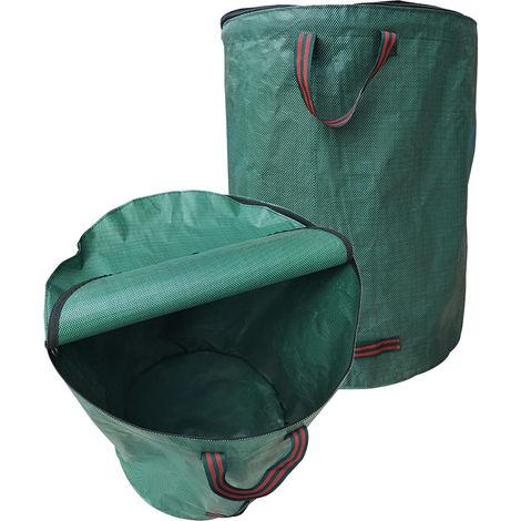 2x 120l Sac Déchets Jardin Autoportant, Résistant