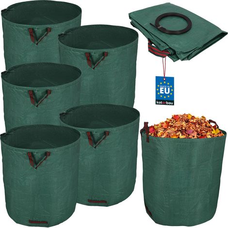 Runder, Zusammenklappbarer Gartenkorb Für Laub Und Kräuter, Große Größe (635 L), 5er-set