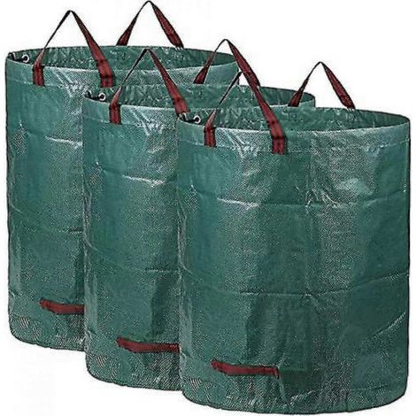 Reno – Gartensack Mit – 3 X 300l Grünschnittsäcken (h 84cm, D 67cm), Großem Gartensack Mit Griff, Wasserdichten Müllsäcken Und