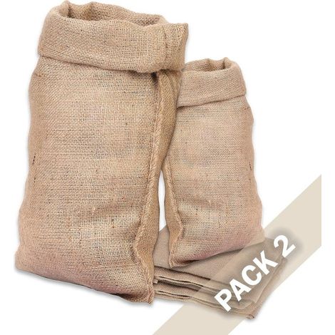 Jutesäcke 60 X 100 Mm, 2er-pack, 283 G. Geeignet Für Kartoffeln, Sand, Bauschutt Und Zum Einkaufen.