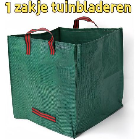 - Wiederverwendbarer Laubsack Mit Verstärkten Griffen - Faltbarer Und Tragbarer Grassack Zur Reinigung Von Haus, Garten Und Hof - Grün