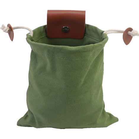 Erntetasche – Robustes 600d-canvas – Verstellbarer Schultergurt Und Kordelzugverschluss – Zum Pflücken Von Obst, Gemüse Und Pilzen – Für Gartenarbeit Und Wandern – 1 Stück