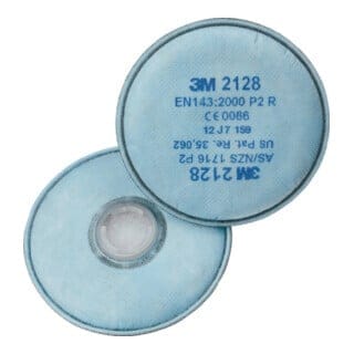 3M - Rundpartikelfilter m.Aktivkohle P2R 2128 EN143 f.Art.Nr.370675/-680/-690 20 Stk