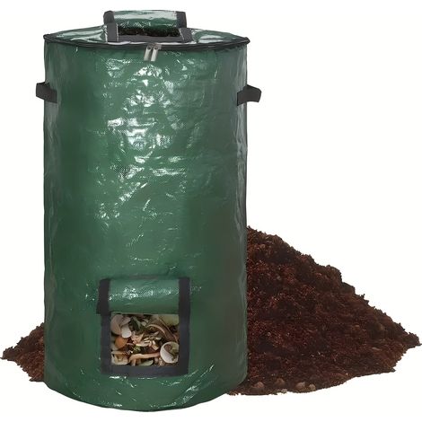 Wiederverwendbarer Gartenabfallsack Mit Sichtfenster – Kompostsack, Müllsack, Kompostierbarer Laubsack