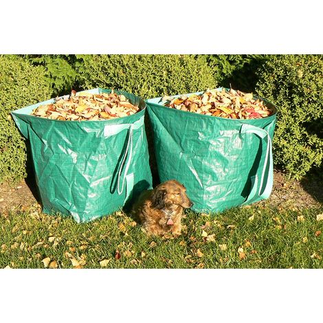Robuster, Wiederverwendbarer Gartensack 58x58x2cm Für Laub, Grünschnitt, Rasen Und Poolabfälle - Großer, Strapazierfähiger Gartensack