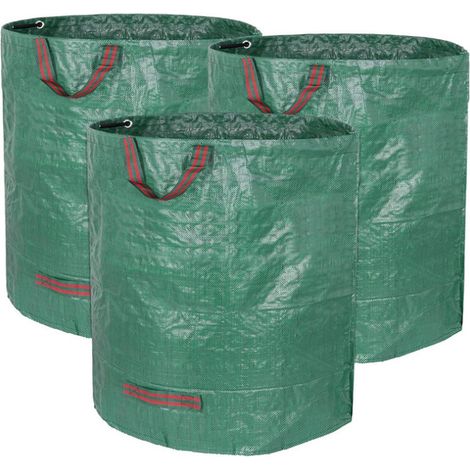 Lan Xxl Abfallsäcke, 3er-pack Gartensäcke, 272 L, Robuste Gartenabfallsäcke, Stabile Pp-abfallsäcke, 3er-pack Gartenabfallsäcke, Müllsäcke