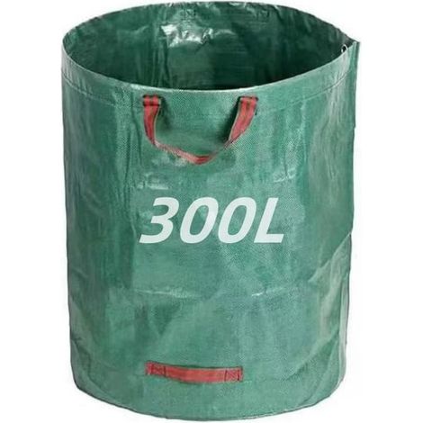 Robuste 300-liter-gartenabfallsäcke Mit Griffen, Wiederverwendbar, Für Gartenabfälle, Grasschnitt, Pflanzenreste, Gras Und Laub.