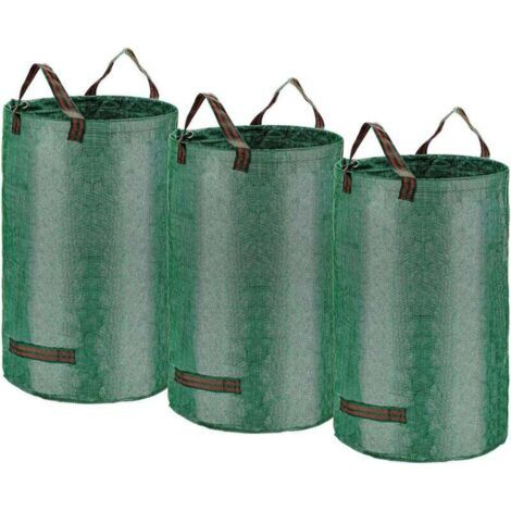 500-liter-gartensäcke, Xxxl-gartenabfallsäcke Für Extreme Beanspruchung Mit Doppelgriff, Freistehend Und Faltbar, Wiederverwendbar, Wasserdicht (pp) Für Gemüse