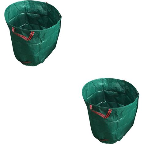 Royaluxe – 2er-pack Gartenabfallsäcke, 120 L, Gartenabfallsäcke, Laubsäcke Mit Griffen, Faltbare, Gewebte Industriesäcke Für Grünes Gras