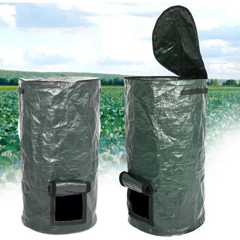 Fenoplastica Kompostbeutel In Einzelteilen - Umweltfreundliche Pe-kompostbehälter Für Organische Fermentation, Garten- Und Küchenabfallbeutel (2 Stück, 45x80cm)