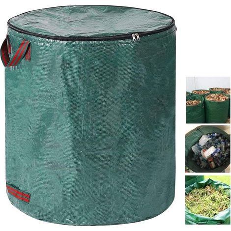 Gartenabfallsäcke Mit Deckel Und Reißverschluss, 272 L, 2er-pack