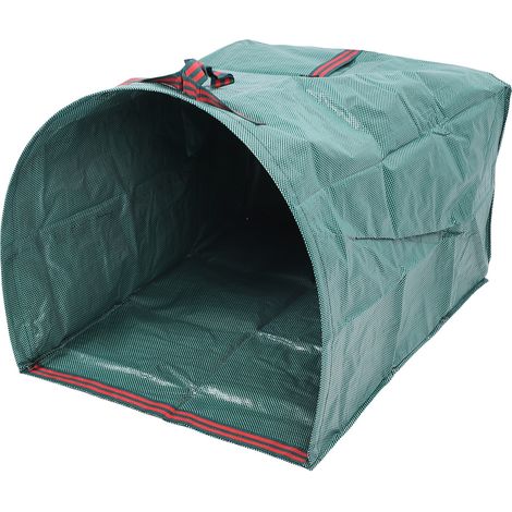 Wiederverwendbarer Laubsack (150 L), Robustes Pp-vliesgewebe Mit Fiberglasrahmen, Gartenabfallbehälter (59 X 56 X 43 Cm)
