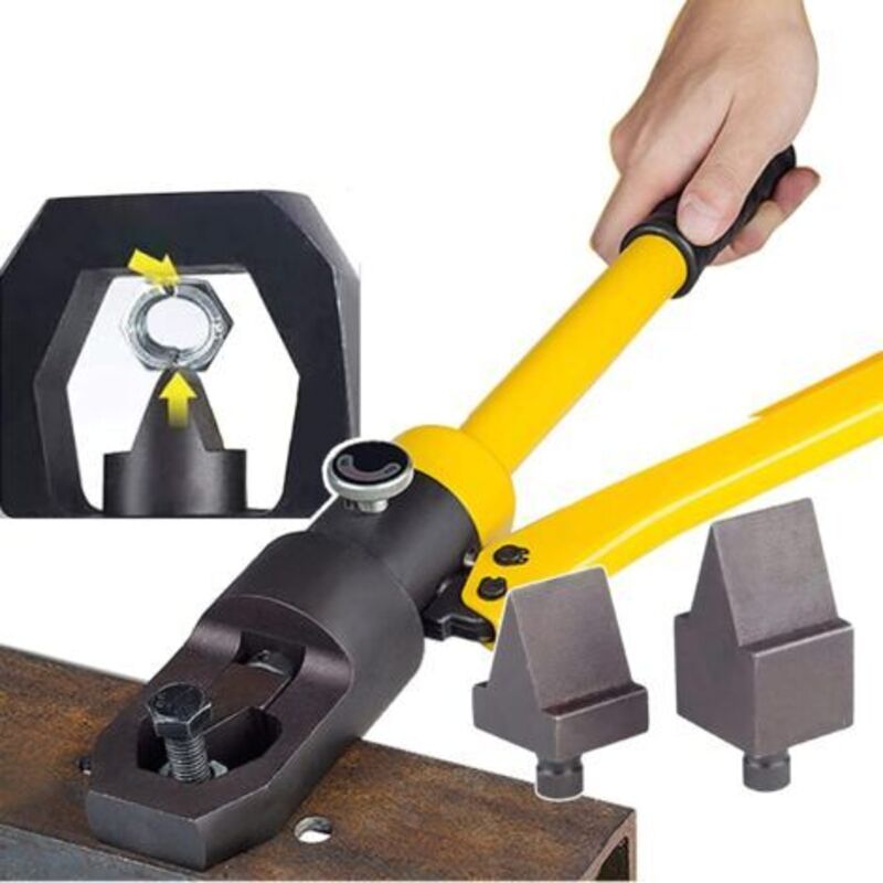 Professioneller Nussknacker, hydraulisch + manuell + 10-Tonnen-Splitter, Schneidbereich: M8–14/M16–M24, zum Schneiden von rostigen/nicht rotierenden