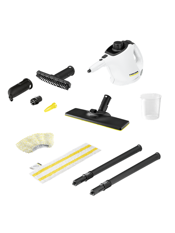 Karcher - Dampfreiniger Kärcher sc 1 EasyFix, Dampfdruck: 3 bar, Aufheizzeit: 3 min., Leistung: 1.200 w, Flächenleistung: 20 m², Tank: 200 ml, mit
