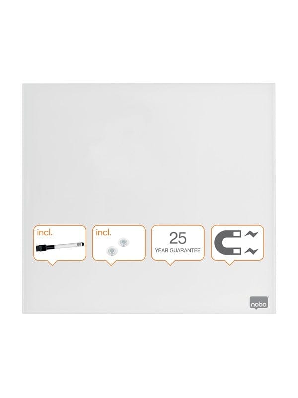 Nobo Diamond Magnettafel Weiß 30 cm