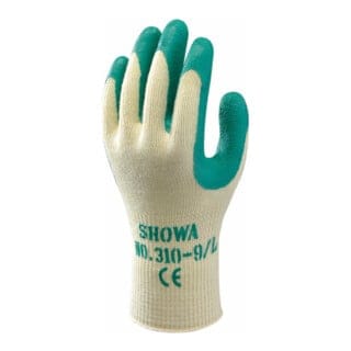 SHOWA Handschuhe Green Grip 310G Latex mit Strickbund 11