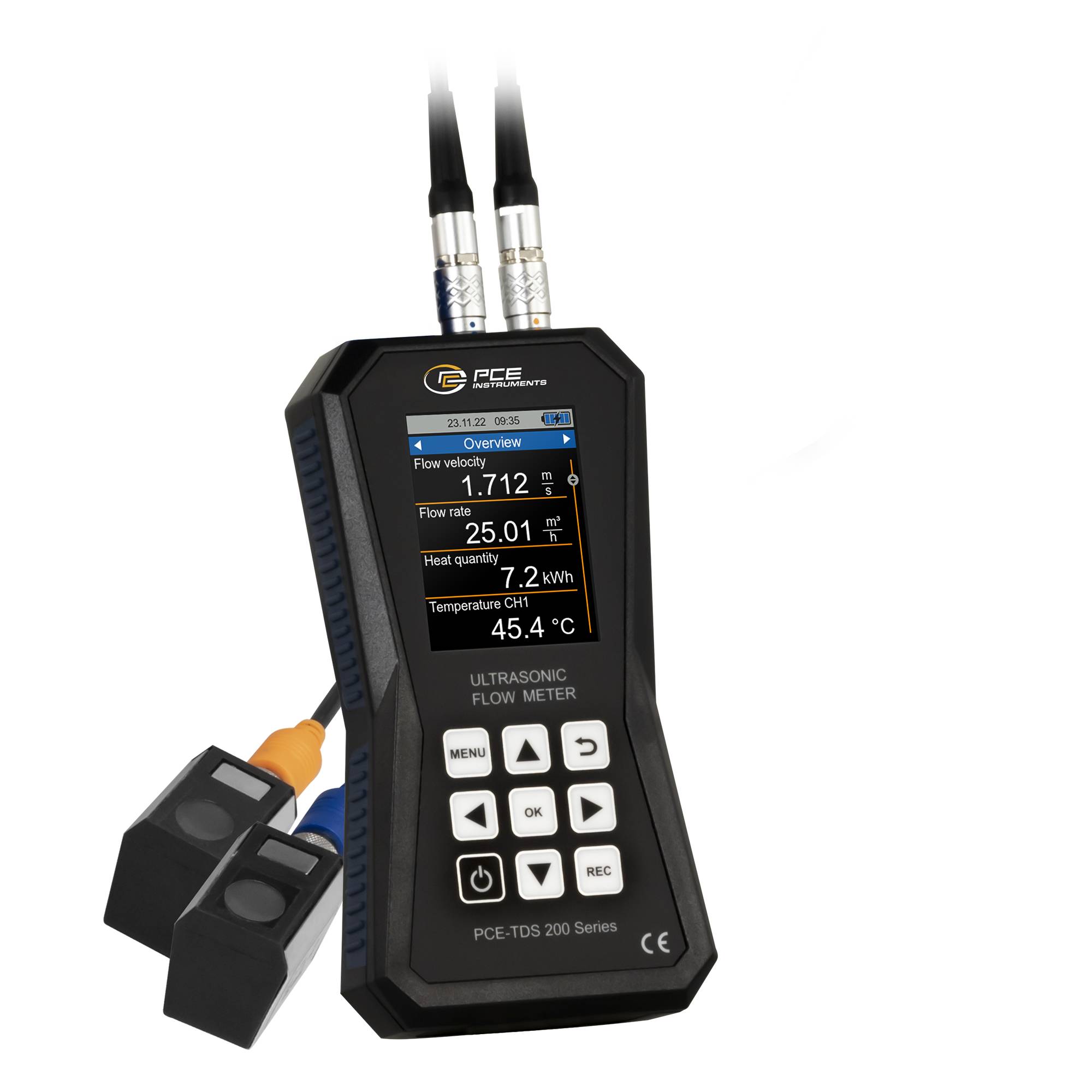 [neuwertig] B-ware Ultraschall Durchflussmesser Pce-tds 200 S Bis 32 M/s Mit 32 Gb Speicher