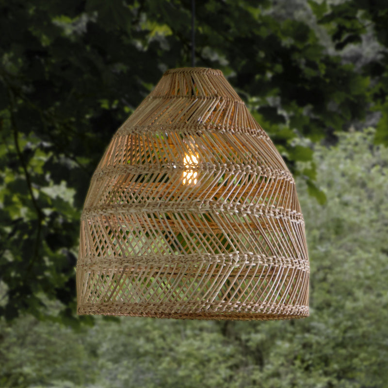 [neuwertig] B-ware Pr Home Außenhängelampe Maja Rattan Led Gartenlampe Pendelleuchte Ip44 Ø53cm