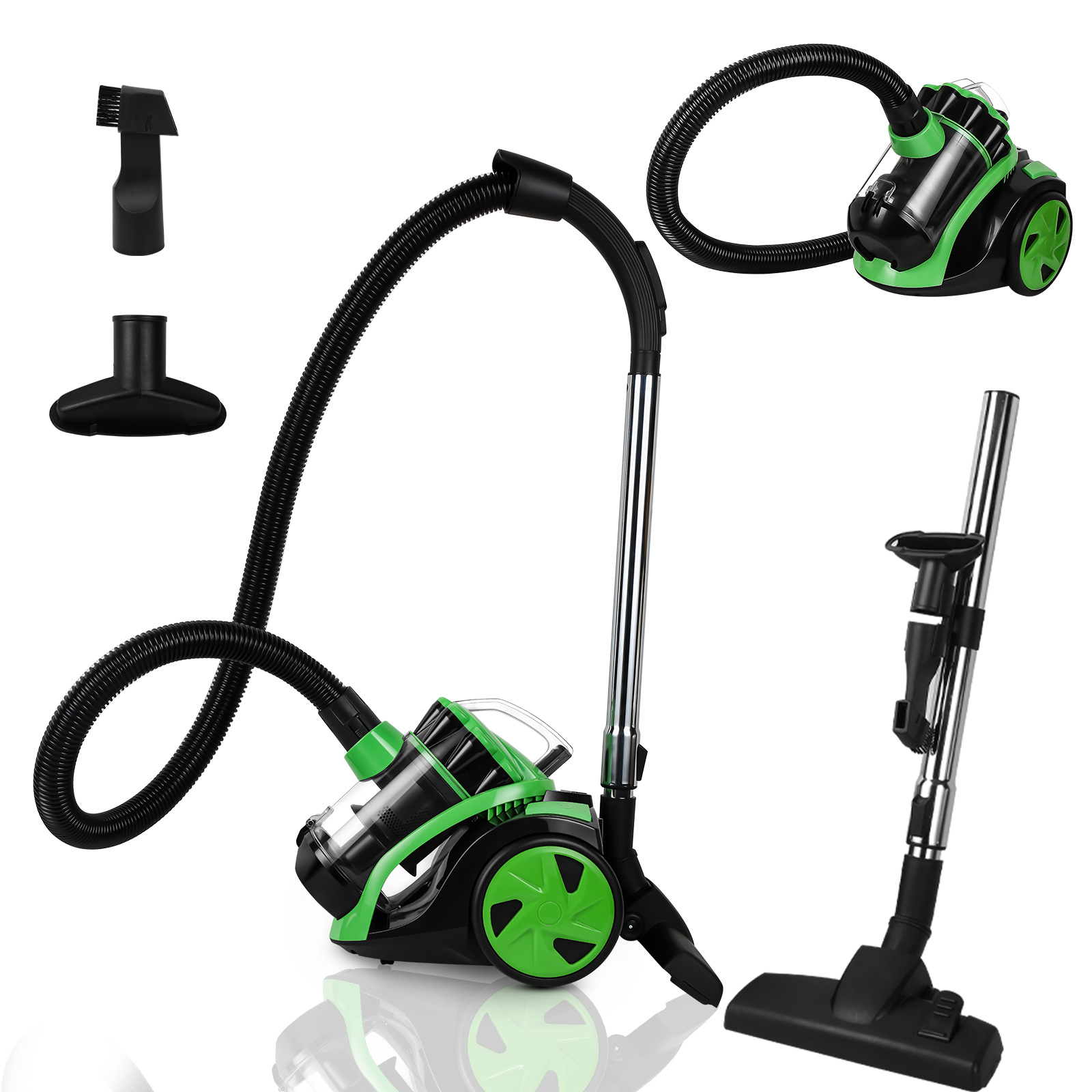 Randaco Beutelloser Staubsauger Mit 899 W, Multi-zyklon-technologie, 4-stufigem Und 3-liter-staubbehälter
