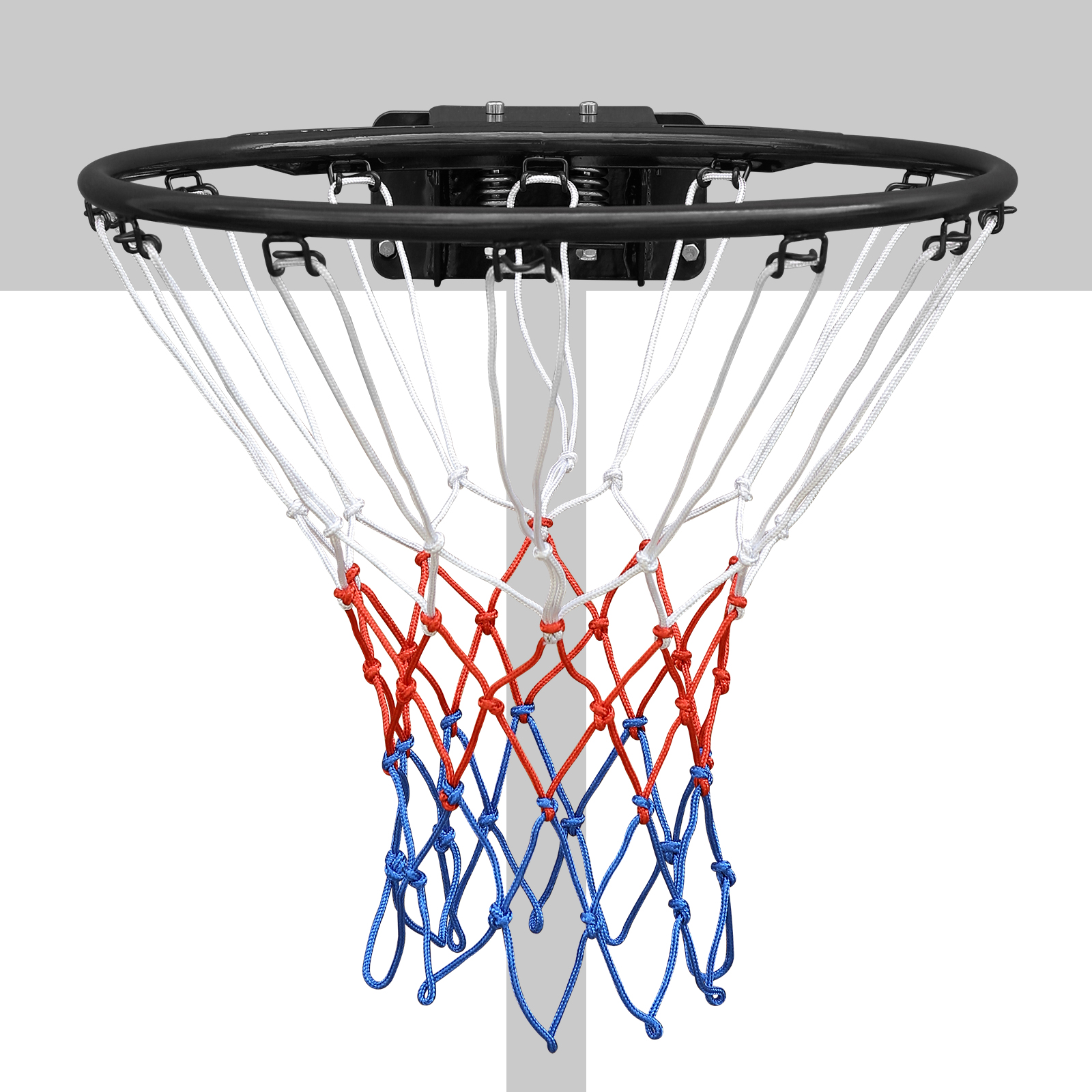 Basketballkorb 45.72 Cm, Mit Doppelfeder, Für Innen Und Außen, Eisen, Schwarz