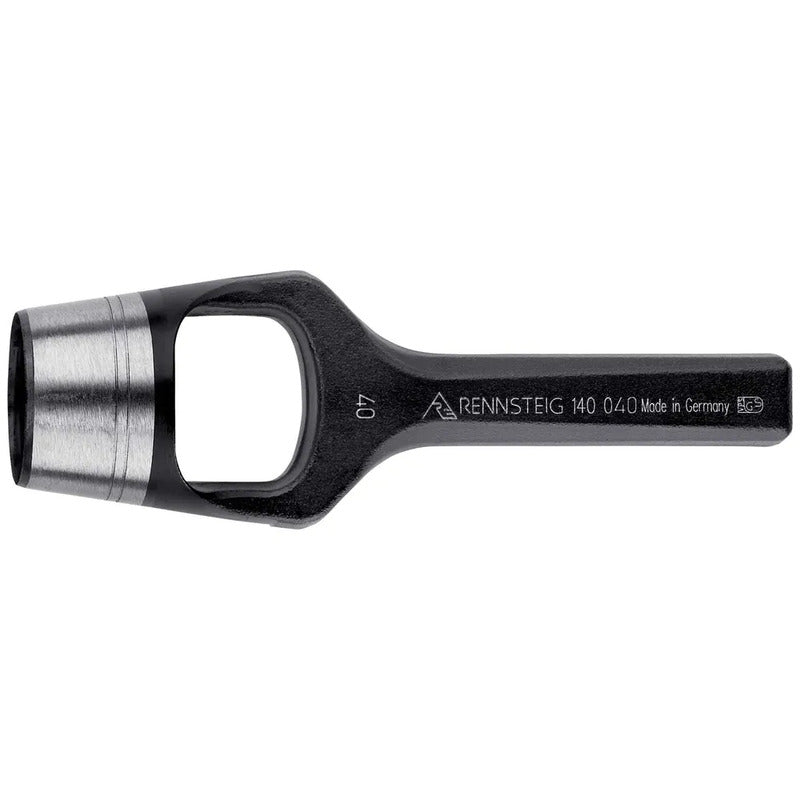 [neuwertig] B-ware Rennsteig Werkzeuge Henkellocheisen Ausstanzer 40 Mm Gummi Leder Filz