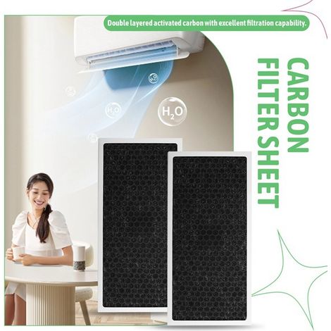 1 Farbset: Siehe Foto. Material: Hepa-wandfilter + Aktivkohle Für Klimaanlagen, Luftreinigung Am Lufteinlass.