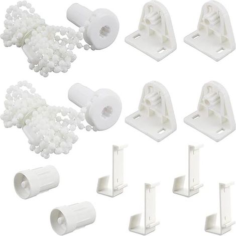 12-teiliges Set Inklusive Einer 17-mm-rollokopfsteuerung, Vorhangzubehör Und Dicken Pom-rollos.