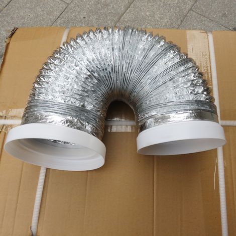 Abluftkanal Aus Aluminium Für Küchenabzugshauben, Rückschlagventil, Zubehör Für Teleskophauben, Rauchabweiser