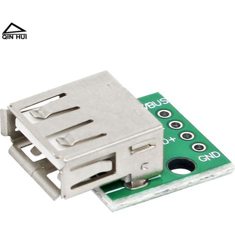 Adapterplatine Mit Usb 2.0-buchse Auf 4-poligen Dip-stecker Mit Direktanschluss Für Die Datenübertragung, Vorverlötet Mit Den Strom- Und Datenkabeln Des Telefons.