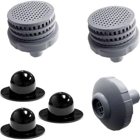 Intex/bestway Pool-anschluss- Und Steckerset – 3-teilig – Schwarz