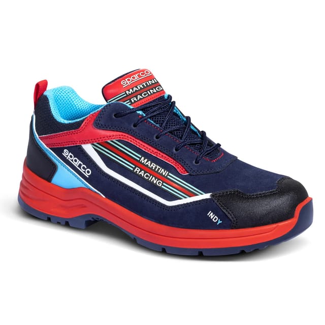 07537MR Indy Sanremo esd S3S sr Sicherheitsschuh, Blau/Rot, 43 - Sparco