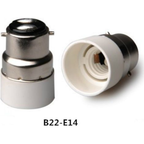 B22 Auf E14 Sockeladapter, Großes Gewinde Auf Kleines Gewinde, Aus Flammhemmendem Und Umweltfreundlichem Pbt-material.