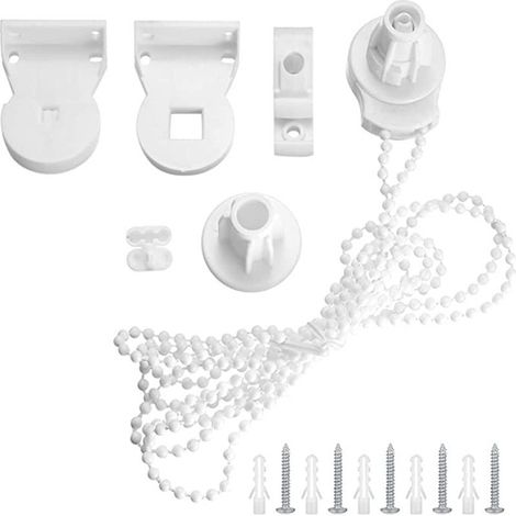 Beinhaltet Einen Satz Schrauben Und Kappen Für Eine 3 Meter Lange Kugelkette Und Einen Befestigungshaken Für Einen 25 Mm Jalousien-/vorhangbedienkopf.