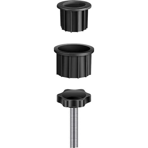 Shepherd Hardware 3030 Sonnenschirm-befestigungsset (inkl. Schrauben) – Garten-sonnenschirm-montageset, Rostfreie Abdeckungen, Schrauben Für Sonnenschirmstangen An Terrassentischen
