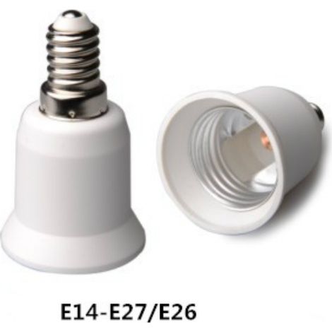 E14 Auf E27 Adapter Mit Kleinem Schraubenkopf Auf Großen Schraubenkopf Für Lampenfassungen Und -halter, Flammhemmendes Pbt Mit Ce-kennzeichnung.