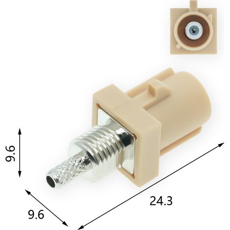 Fakra Smb-j-1.5 Kurzer Typ-i-stecker Für Busleitungen Mit Hochauflösendem Hf-gps
