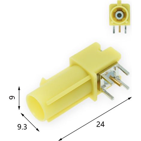 Fakla-stecker Mit Langem Steckergehäuse, Typ K Oder C, Horizontaler Stecker, Hf-antennenanschluss