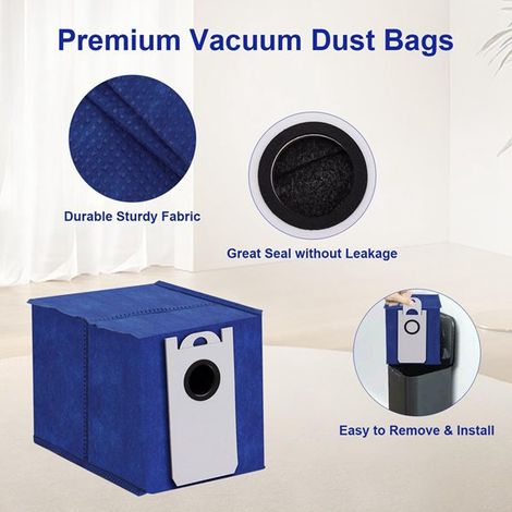Farben: Siehe Foto. Material: Vliesstoff. Ersatz-staubbeutel Mit Großem Fassungsvermögen (4,6 L), Kompatibel Mit Bob-staubsaugern.