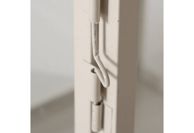 Laterne aus Metall arania, beige, 2er-Set