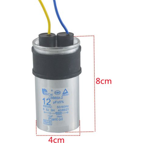 Kompatibel Mit Haier Cbb60 12uf8uf 450v Waschmaschinenkondensator Und Anlaufkondensator Für Wasserpumpenmotoren (bicai).