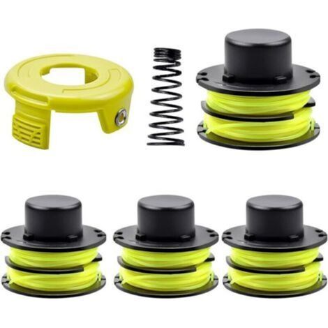 Rasentrimmer-faden-set – 4 Spulen – Kompatibel Mit Ryobi Rac118 Und Rac119 – Passend Für Modelle Rlt3025f, Rlt3025s Und Weitere – Durchmesser: 1,2 Mm, Länge: 8,4 M – Inklusive