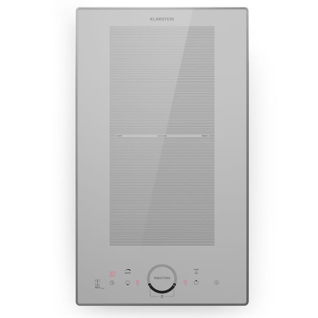 Klarstein - Induktionskochfeld 2 Platten, Einbau-Induktionskochfeld mit 2 Kochfelder, 3500 Watt Induktionskochfeld, Induktion Kochfeld mit