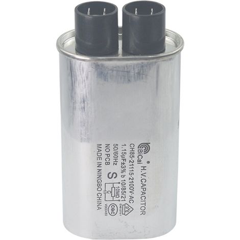 Neuer Und Originaler Hochspannungskondensator Für Bicai Mikrowellenherde, Universeller Hochspannungskondensator 1,15 Μf 2100 V.