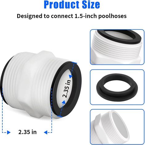 Die Intex Coleman Poolpumpe Ist Eine Hochleistungs-filterwasserpumpe, Die Sich Zum Austausch/zur Aufrüstung Von Markenpools Mit Einem 1,5-zoll-zweiwege-schlauchanschluss Eignet.