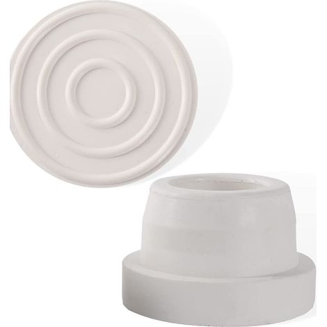 Set Mit 2 Gummistoßdämpferkappen Für Treppen An Eingelassenen Pools – Leiterfußschutz – Kompatibel Mit 1,9 Zoll / 48 Mm Rohren