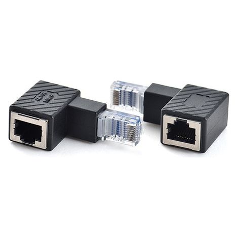 Rj45-netzwerkadapter, 90-grad-winkel-rj45-stecker, Gerader Netzwerkstecker, Abgewinkelter Netzwerkadapter