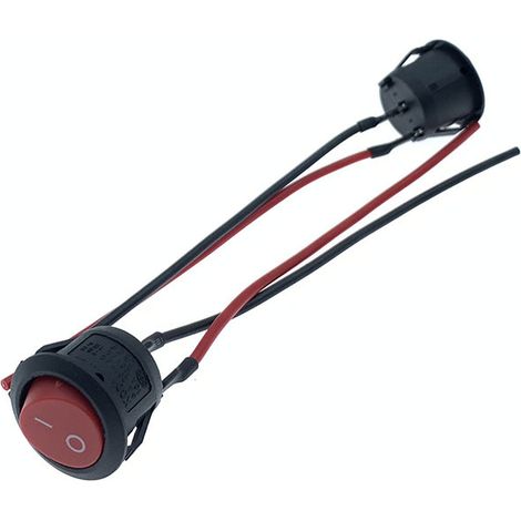 Runder, Breiter, Roter, Halbkreisförmiger Druckknopf Für Tischlampen Und Kinderwagen (12v/24v/220v)